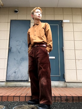 「RFW（アールエフダブル）のアイテム」を使った、wataruさん（メンズ・165cm）の冬コーディネート