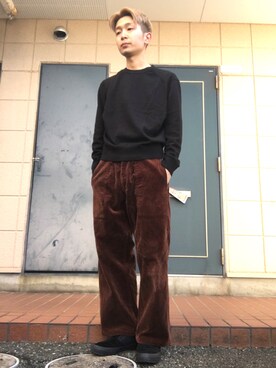 「ワーク」｜「アイテム（スリッポン）」を使った、wataruさん（メンズ・165cm）の冬コーディネート