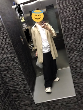 「DESIGNWORKS（デザインワークス）のアイテム（トップス）」を使った、インスタもやってるざわわわわわわわわさん（メンズ・173cm）の春コーディネート