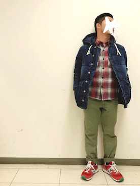 「ポールスミス」｜「アイテム（ダウンジャケット/コート）」を使った、⚡︎ssy⚡︎yama⚡︎さん（メンズ・165cm）の冬コーディネート