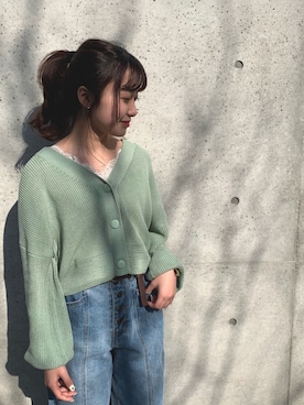 「FUN.TRINITY（ファン トリニティー）のアイテム（トップス）」を使った、FUN.TRINITYさん（レディース・157cm）の春コーディネート