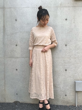 「FUN.TRINITY（ファン トリニティー）のアイテム（ワンピース/ドレス）」を使った、FUN.TRINITYさん（レディース・161cm）の春コーディネート