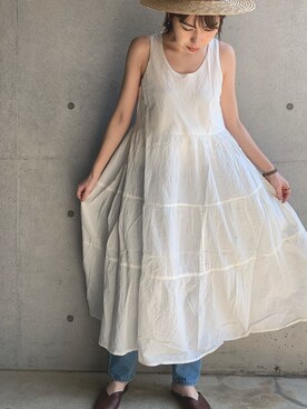 「FUN.TRINITY（ファン トリニティー）のアイテム（ワンピース/ドレス）」を使った、FUN.TRINITYさん（レディース・156cm）の春コーディネート