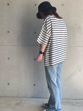 「FUN.TRINITY（ファン トリニティー）のアイテム（トップス）」を使った、FUN.TRINITYさん（レディース・151cm）の春コーディネート