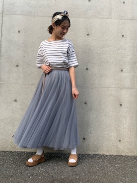 「FUN.TRINITY（ファン トリニティー）のアイテム」を使った、FUN.TRINITYさん（レディース・161cm）の春コーディネート