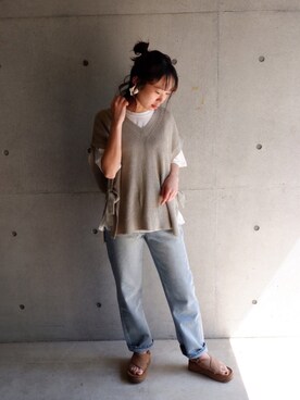 「FUN.TRINITY（ファン トリニティー）のアイテム（トップス）」を使った、FUN.TRINITYさん（レディース・161cm）の春コーディネート