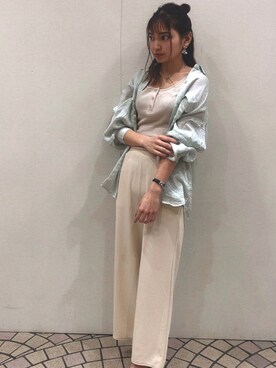 「FUN.TRINITY（ファン トリニティー）のアイテム（トップス）」を使った、FUN.TRINITYさん（レディース・167cm）の春コーディネート