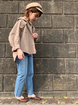 「FUN.TRINITY（ファン トリニティー）のアイテム（トップス）」を使った、FUN.TRINITYさん（レディース・156cm）の春コーディネート