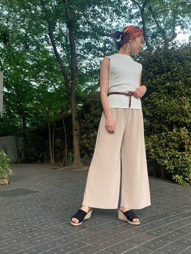 「FUN.TRINITY（ファン トリニティー）のアイテム（トップス）」を使った、FUN.TRINITYさん（レディース・161cm）の春コーディネート