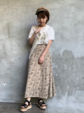 「FUN.TRINITY（ファン トリニティー）のアイテム」を使った、FUN.TRINITYさん（レディース・156cm）の春コーディネート