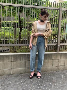 「FUN.TRINITY（ファン トリニティー）のアイテム（パンツ）」を使った、FUN.TRINITYさん（レディース・168cm）の春コーディネート