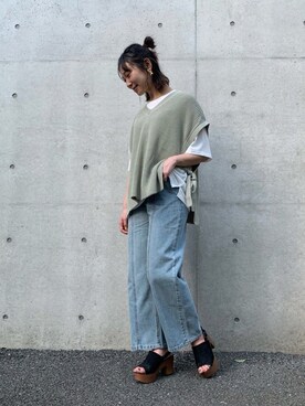 「FUN.TRINITY（ファン トリニティー）のアイテム（パンツ）」を使った、FUN.TRINITYさん（レディース・161cm）の春コーディネート