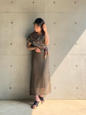 「FUN.TRINITY（ファン トリニティー）のアイテム（ワンピース/ドレス）」を使った、FUN.TRINITYさん（レディース・161cm）の春コーディネート