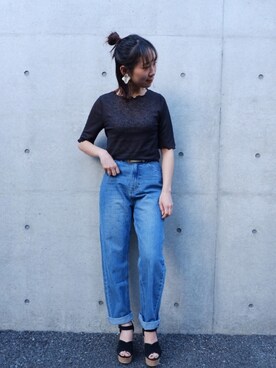 「FUN.TRINITY（ファン トリニティー）のアイテム（パンツ）」を使った、FUN.TRINITYさん（レディース・161cm）の春コーディネート