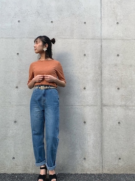 「FUN.TRINITY（ファン トリニティー）のアイテム（パンツ）」を使った、FUN.TRINITYさん（レディース・161cm）の春コーディネート