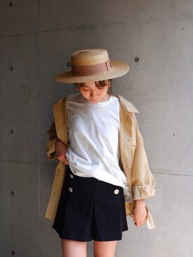 「FUN.TRINITY（ファン トリニティー）のアイテム（パンツ）」を使った、FUN.TRINITYさん（レディース・161cm）の春コーディネート