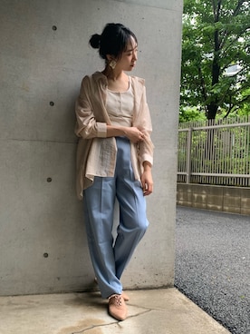 「FUN.TRINITY（ファン トリニティー）のアイテム（パンツ）」を使った、FUN.TRINITYさん（レディース・161cm）の春コーディネート