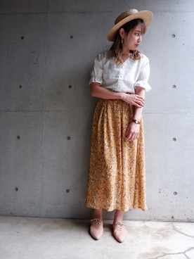 「コットンレース」｜FUN.TRINITYさん（レディース・167cm）の春コーディネート