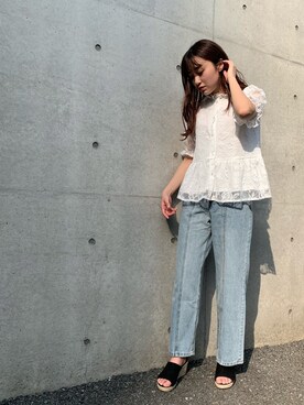 「FUN.TRINITY（ファン トリニティー）のアイテム（パンツ）」を使った、FUN.TRINITYさん（レディース・157cm）の春コーディネート