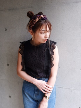 「FUN.TRINITY（ファン トリニティー）のアイテム（パンツ）」を使った、FUN.TRINITYさん（レディース・167cm）の春コーディネート