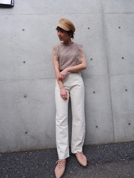 「FUN.TRINITY（ファン トリニティー）のアイテム（パンツ）」を使った、FUN.TRINITYさん（レディース・161cm）の春コーディネート