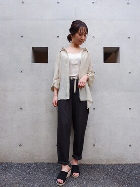 「FUN.TRINITY（ファン トリニティー）のアイテム（パンツ）」を使った、FUN.TRINITYさん（レディース・161cm）の春コーディネート