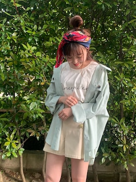 「FUN.TRINITY（ファン トリニティー）のアイテム（パンツ）」を使った、FUN.TRINITYさん（レディース・157cm）の夏コーディネート