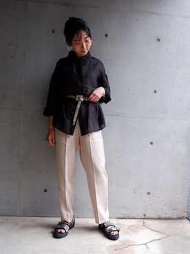 「FUN.TRINITY（ファン トリニティー）のアイテム（パンツ）」を使った、FUN.TRINITYさん（レディース・161cm）の夏コーディネート