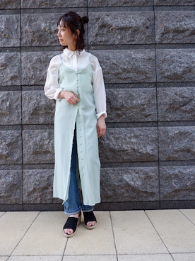 「FUN.TRINITY（ファン トリニティー）のアイテム（パンツ）」を使った、FUN.TRINITYさん（レディース・161cm）の夏コーディネート