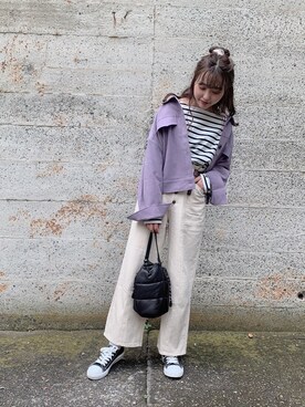 「FUN.TRINITY（ファン トリニティー）のアイテム（パンツ）」を使った、FUN.TRINITYさん（レディース・157cm）の夏コーディネート