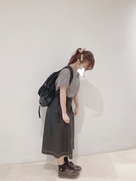 「Add+（アッド）のアイテム」を使った、ゆみこさん（レディース・155cm）の秋コーディネート