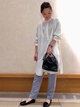 「ONE-PIECE」｜YURI HASHIMOTOさん（レディース・156cm）の冬コーディネート