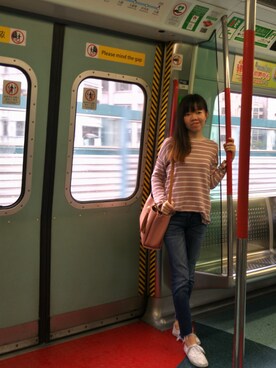 「PULL&BEAR（プルアンドベア）のアイテム（スウェット）」を使った、car_risebooさん（レディース・153cm）の夏コーディネート