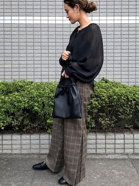 「チェック柄に恋してる」｜y_k_s_さん（レディース・155cm）の秋コーディネート