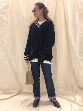 「ANAP（アナップ）のアイテム」を使った、y_k_s_さん（レディース・155cm）の秋コーディネート