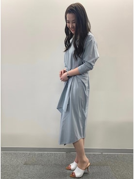「qualite（カリテ）のアイテム（ワンピース）」を使った、mizukiさん（レディース・159cm）の春コーディネート