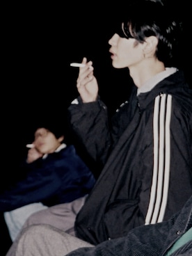 「Gosha Rubchinskiy（ゴーシャラブチンスキー）のアイテム（ジャケット/アウター）」を使った、nasuvuiさん（メンズ・180cm）の春コーディネート