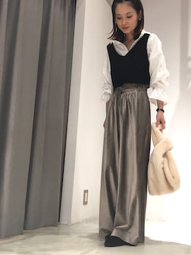 「SEVENDAYS=SUNDAY（セブンデイズサンデイ）のアイテム（ベスト）」を使った、RIHOさん（レディース・152cm）の夏コーディネート