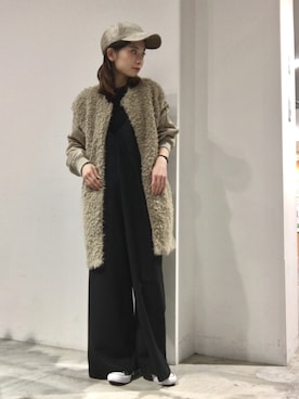 「SEVENDAYS=SUNDAY（セブンデイズサンデイ）のアイテム（オールインワン・サロペット）」を使った、RIHOさん（レディース・152cm）の秋コーディネート