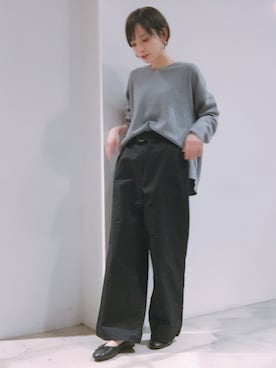 「SEVENDAYS=SUNDAY（セブンデイズサンデイ）のアイテム（バレエシューズ）」を使った、RIHOさん（レディース・152cm）の秋コーディネート