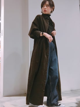 「SEVENDAYS=SUNDAY（セブンデイズサンデイ）のアイテム（ワンピース/ドレス）」を使った、RIHOさん（レディース・152cm）の秋コーディネート