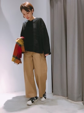 「SEVENDAYS=SUNDAY（セブンデイズサンデイ）のアイテム（パンツ）」を使った、RIHOさん（レディース・152cm）の冬コーディネート