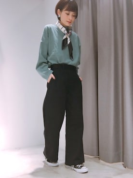 「SEVENDAYS=SUNDAY（セブンデイズサンデイ）のアイテム（財布/小物）」を使った、RIHOさん（レディース・152cm）の冬コーディネート