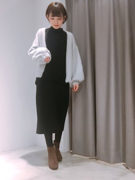 「SEVENDAYS=SUNDAY（セブンデイズサンデイ）のアイテム（ワンピース/ドレス）」を使った、RIHOさん（レディース・152cm）の冬コーディネート