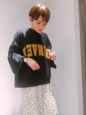 「SEVENDAYS=SUNDAY（セブンデイズサンデイ）のアイテム（パンツ）」を使った、RIHOさん（レディース・152cm）の冬コーディネート