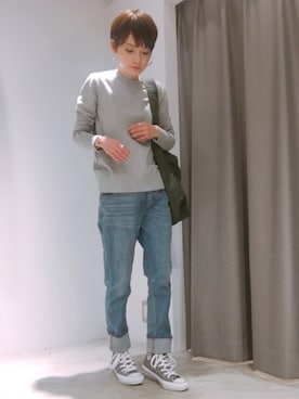 「SEVENDAYS=SUNDAY（セブンデイズサンデイ）のアイテム（パンツ）」を使った、RIHOさん（レディース・152cm）の冬コーディネート