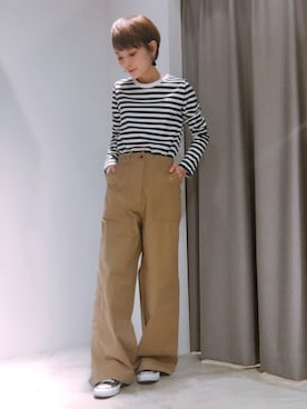 「SEVENDAYS=SUNDAY（セブンデイズサンデイ）のアイテム（パンツ）」を使った、RIHOさん（レディース・152cm）の冬コーディネート