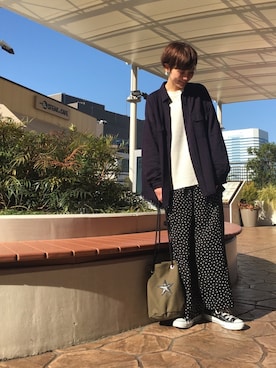 「SEVENDAYS=SUNDAY（セブンデイズサンデイ）のアイテム（パンツ）」を使った、RIHOさん（レディース・152cm）の春コーディネート