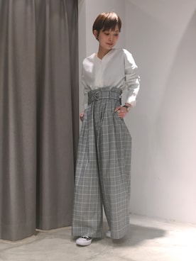「SEVENDAYS=SUNDAY（セブンデイズサンデイ）のアイテム（パンツ）」を使った、RIHOさん（レディース・152cm）の春コーディネート