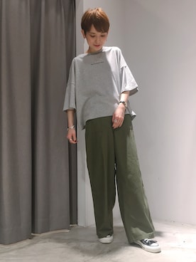「SEVENDAYS=SUNDAY（セブンデイズサンデイ）のアイテム（パンツ）」を使った、RIHOさん（レディース・150cm）の夏コーディネート